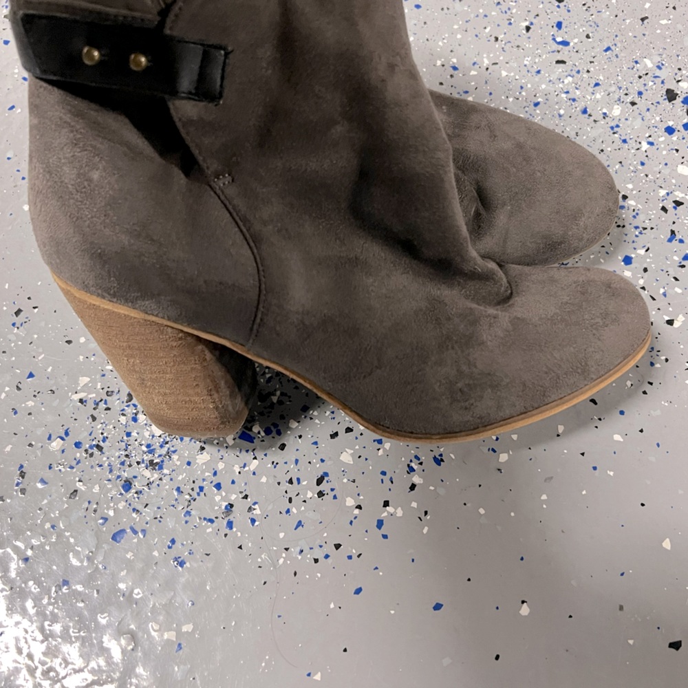 Grey booties